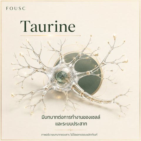 ภาพอธิบายบทบาทของ Taurine